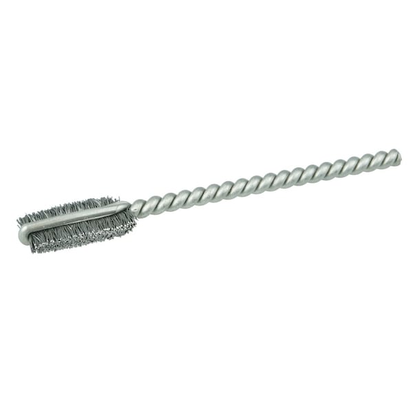 Weiler 1/4" Power Tube Brush, .003" Steel Wire Fill, 9/16" Brush Length 21000 - main